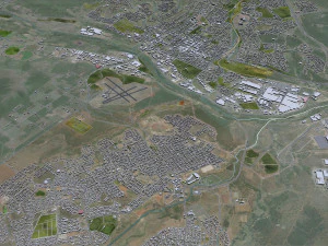 Port Elizabeth city South Africa 40km 3D Model