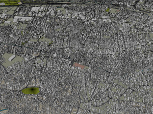 Port au city Prince Haiti 20km 3D Model