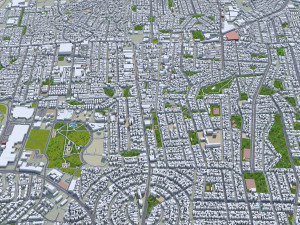 Porto city Alegre Brazil 35km Model 3D