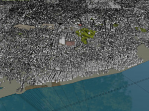 Prayagraj city Uttar Pradesh India 25km Modello 3D