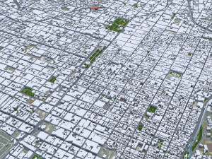 Puebla city Mexico 40km 3D 모델