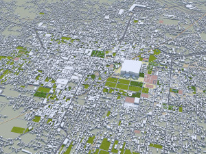 Puebla city Mexico 40km 3D 모델