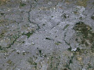 Puebla city Mexico 40km 3D 모델