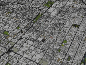 Puebla city Mexico 40km 3D 모델