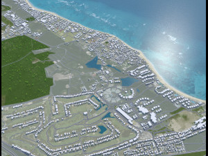Punta Cana Dominican Republic city 45km 3D Model