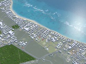 Punta Cana Dominican Republic city 45km 3D Model