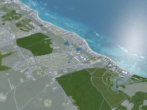 Punta Cana Dominican Republic city 45km 3D Model