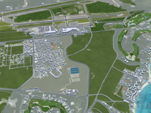 Punta Cana Dominican Republic city 45km 3D Model