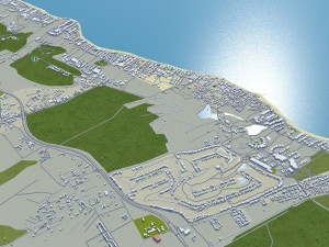 Punta Cana Dominican Republic city 45km 3D Model