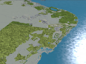Punta Cana Dominican Republic city 45km 3D Model