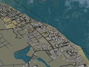 Punta Cana Dominican Republic city 45km 3D Model