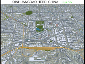 Qinhuangdao city Hebei China 60km 3D Model