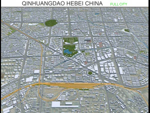 Ciudad de Qinhuangdao Hebei China 60 km Modelo 3D