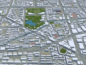 Qinhuangdao city Hebei China 60km 3D Model