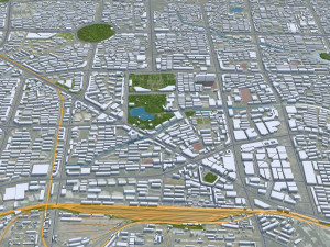 Qinhuangdao city Hebei China 60km 3D 模型