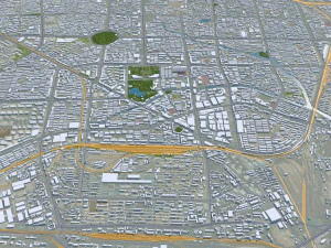 Qinhuangdao city Hebei China 60km 3D Model