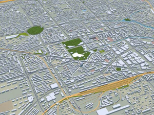Qinhuangdao city Hebei China 60km 3D Model