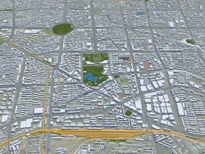 Qinhuangdao city Hebei China 60km 3D Model
