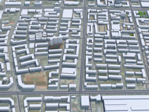 Ciudad de Qiqihar Heilongjiang China 65 km Modelo 3D