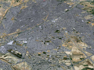 Qom city Iran 20km 3D Model