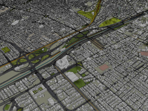 Qom city Iran 20km 3Dモデル