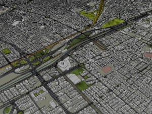 Qom city Iran 20km 3D Model
