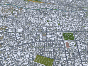 Queretaro city Mexico 45km 3D Model