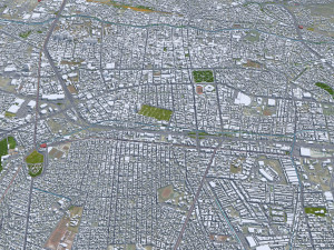 Queretaro city Mexico 45km 3D Model