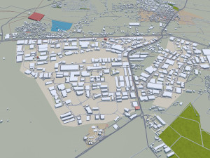 Queretaro city Mexico 45km 3D Model