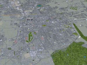 Queretaro city Mexico 45km 3D Model