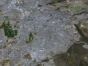Queretaro city Mexico 45km 3D Model