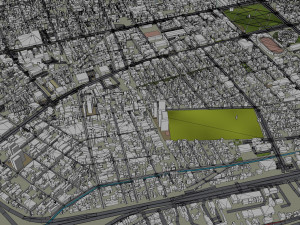 Queretaro city Mexico 45km 3D Model