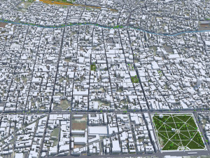 Queretaro city Mexico 45km 3D Model