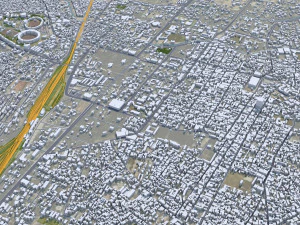 Quetta city Pakistan 40km 3D Model