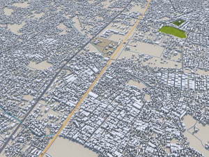 Quetta city Pakistan 40km 3D Model