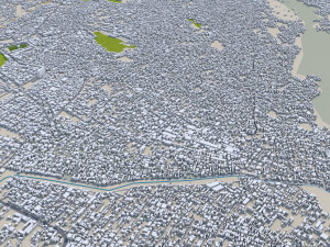Quetta city Pakistan 40km 3D Model