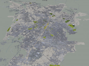 Quetta city Pakistan 40km 3D Model
