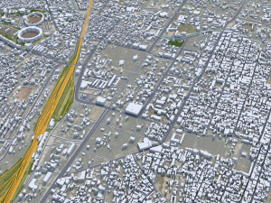 Quetta city Pakistan 40km 3D Model