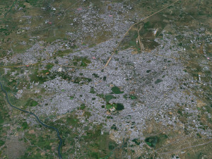 Raipur city Chhattisgarh India 30km 3D Model
