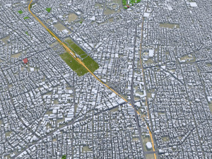 Rajkot city Gujarat India 35km Modello 3D