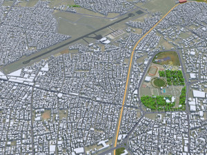 Rajkot city Gujarat India 35km Modello 3D