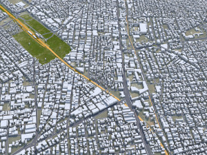 Rajkot city Gujarat India 35km Modello 3D