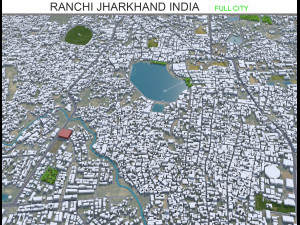 Ranchi city Jharkhand India 25km 3D Модель