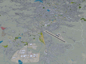 Ranchi city Jharkhand India 25km Modello 3D