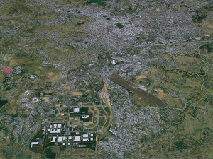 Ranchi city Jharkhand India 25km Modello 3D