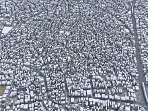 Rawalpindi city Pakistan 30km 3D Model