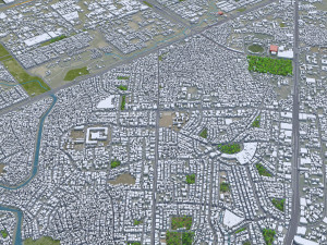 Rawalpindi city Pakistan 30km 3D 模型