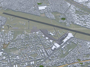 Rawalpindi city Pakistan 30km 3D Model