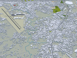 Rawalpindi city Pakistan 30km 3D 模型