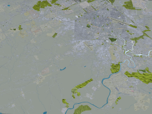 Rawalpindi city Pakistan 30km 3D 模型